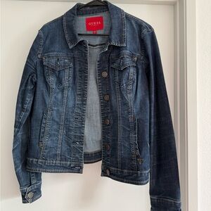 Guess Women's Blue Denim Jean Jacket